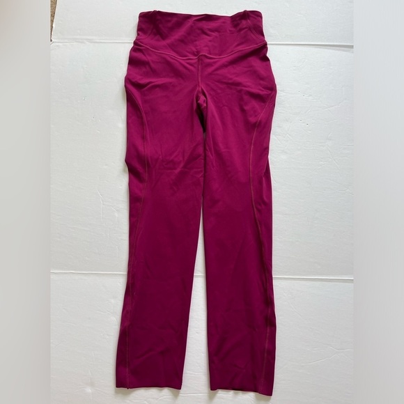 Lululemon Base Pace High Rise Crop Size 4 Pink - Picture 2 of 9